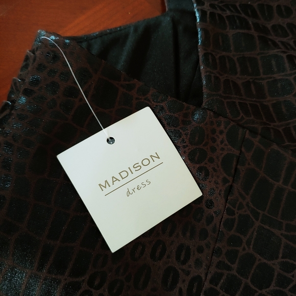 Madison Faux Crocodile Cocktail Dress Size 10 - Picture 9 of 10